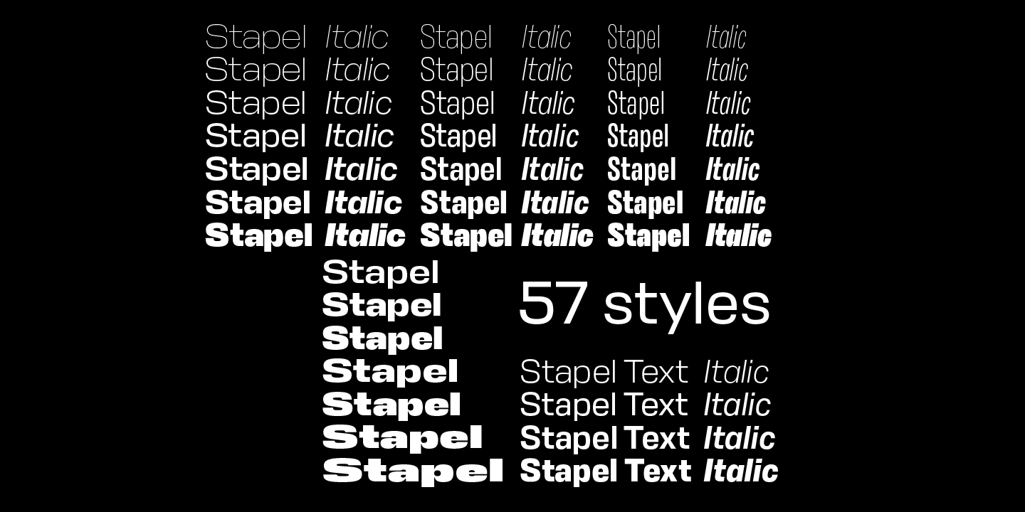 Пример шрифта Stapel Condensed #11